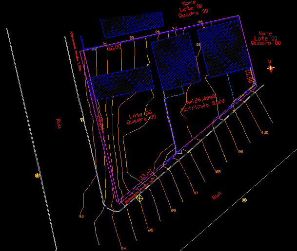 Lote com Curvas de Nível
